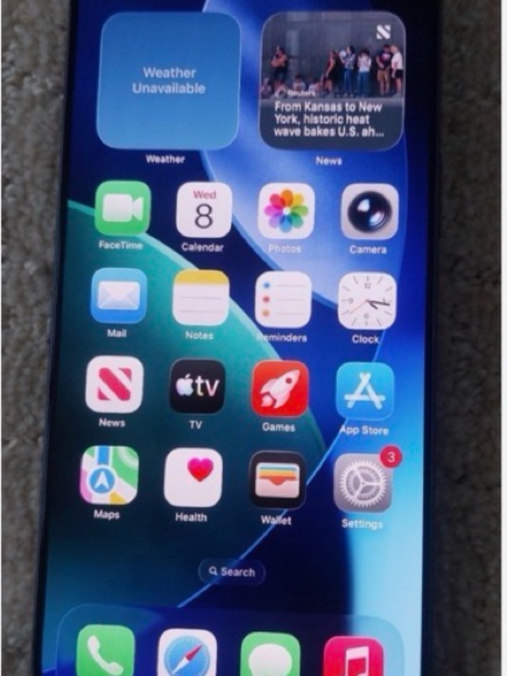 Apple iPhone in blue finish comes with 3 iPhones